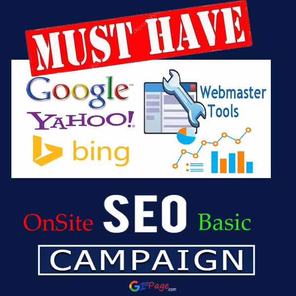Google Bing Webmaster - On Site Services (Must have)